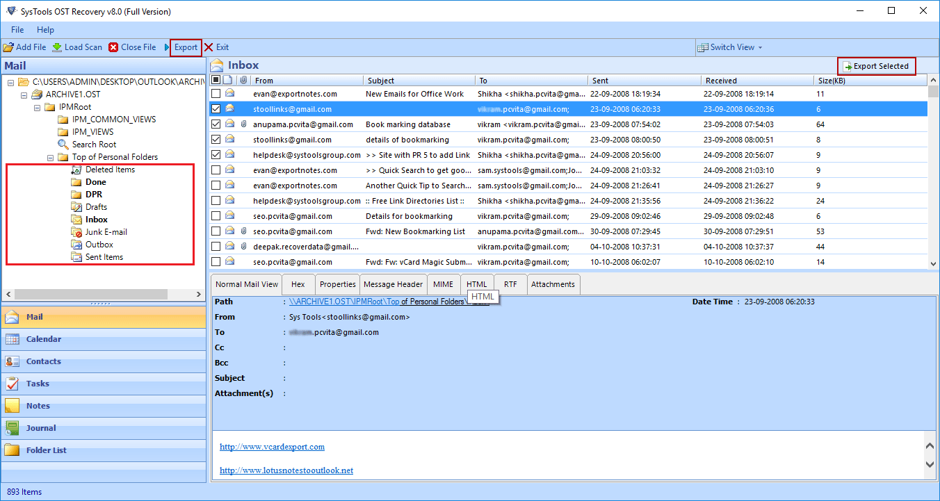 Restore Corrupt OST Files in Outlook 8.0